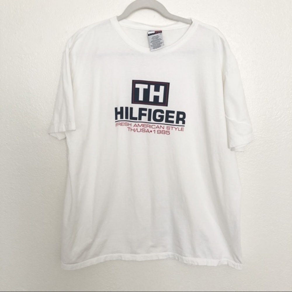 Tommy Hilfiger white graphic tee shirt Size Large